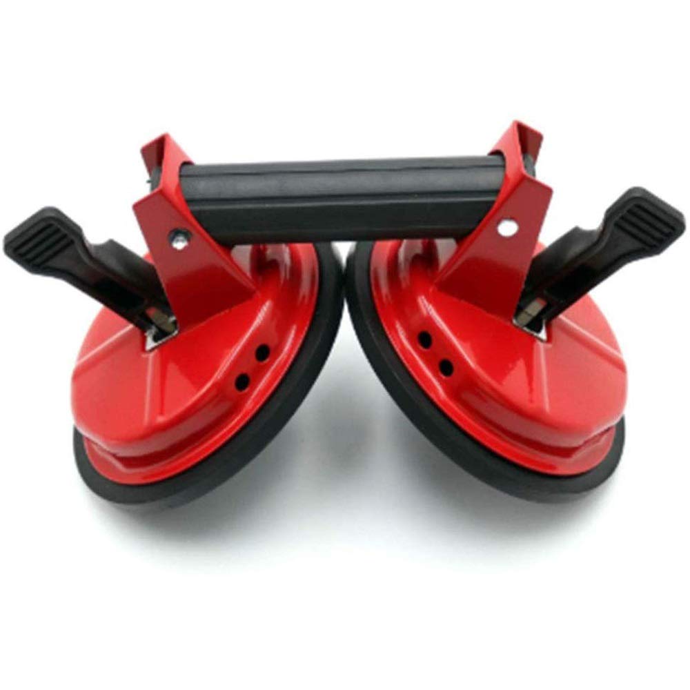 Heavy Duty Aluminum Vacuum Suction Cup - Glass Lifter, Tile Mover, Floor Gap Fixer & Dent Puller with Secure Handle - Perfect for Moving Large Glass, Lifting Tiles, and Home Renovation Projects