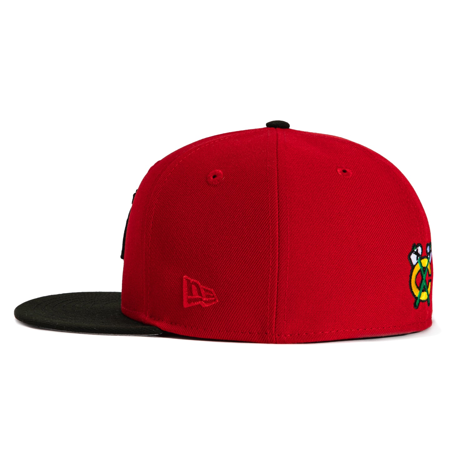New Era 59Fifty Chicago Blackhawks Snapback Hat - Red & Black NHL Hockey Cap for Men & Women - Perfect for Games, Fan Gear & Streetwear Fashion