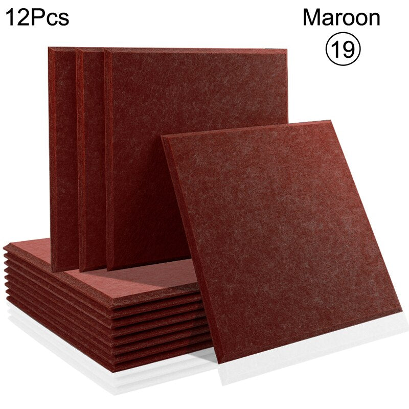 Acoustic Insulation Panel Tiles - Premium Soundproof Wall Panels for Home Studio, Office & Theater Noise Reduction | High Density Foam Panels for Better Sound Absorption