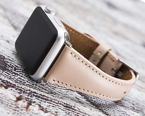 Luxury Genuine Leather Apple Watch Band for Women - 40mm 44mm iWatch Strap, Handmade Customizable Wristband, Perfect Gift for Her - Ideal for Workouts, Office Wear & Everyday Fashion Accessory