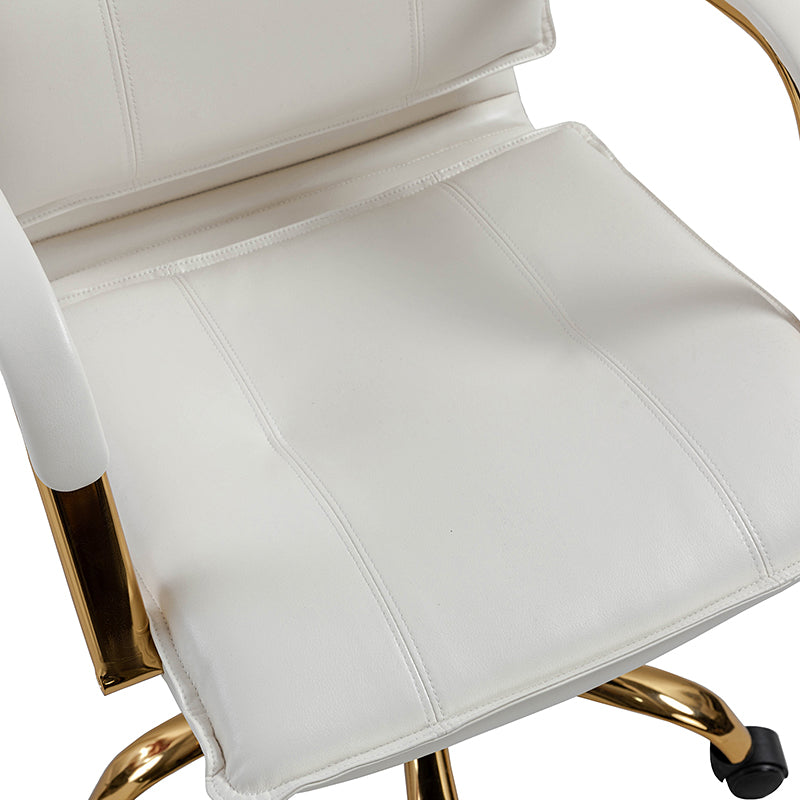 Stylish Michele Vegan Leather Task Accent Chair - Modern Office & Living Room Furniture for Home & Workspace