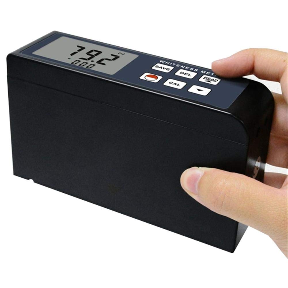 Digital Whiteness Meter Tester 0-120° Measurement for Paint, Paper, Powder, Salt & Flour | Portable Handheld Device with Aluminum Case | Perfect for Quality Control in Manufacturing, Food Processing & Laboratory Testing