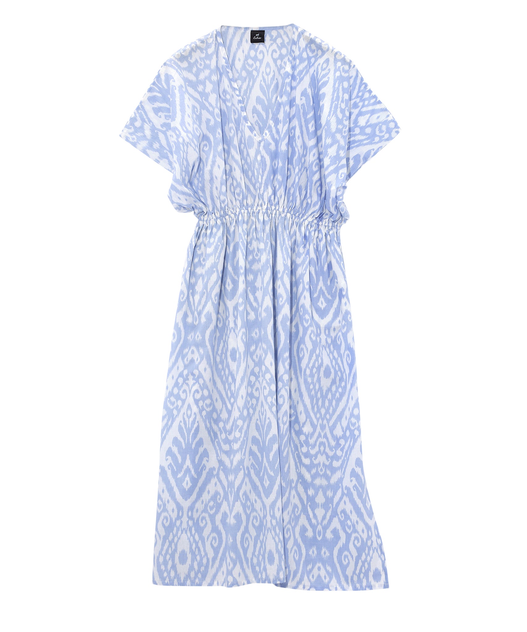 Stylish Ikat Gemma Maxi Dress for Women - Floral Print Boho Chic Summer Dress - Perfect for Beach Vacations, Parties & Casual Outings