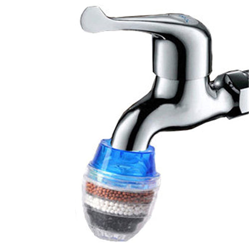 Decdeal Faucet Water Filter - Activated Carbon Kitchen Tap Purifier for Chlorine, Fluoride & Heavy Metals Removal | Hard Water Softener | Perfect for Drinking, Cooking & Washing Fruits