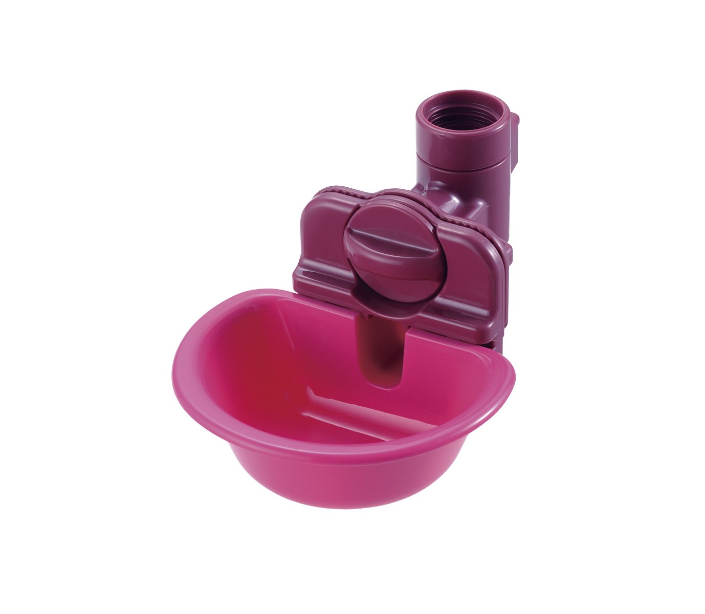 Richell Pink Pet Water Dish for Cats & Dogs - Indoor Use