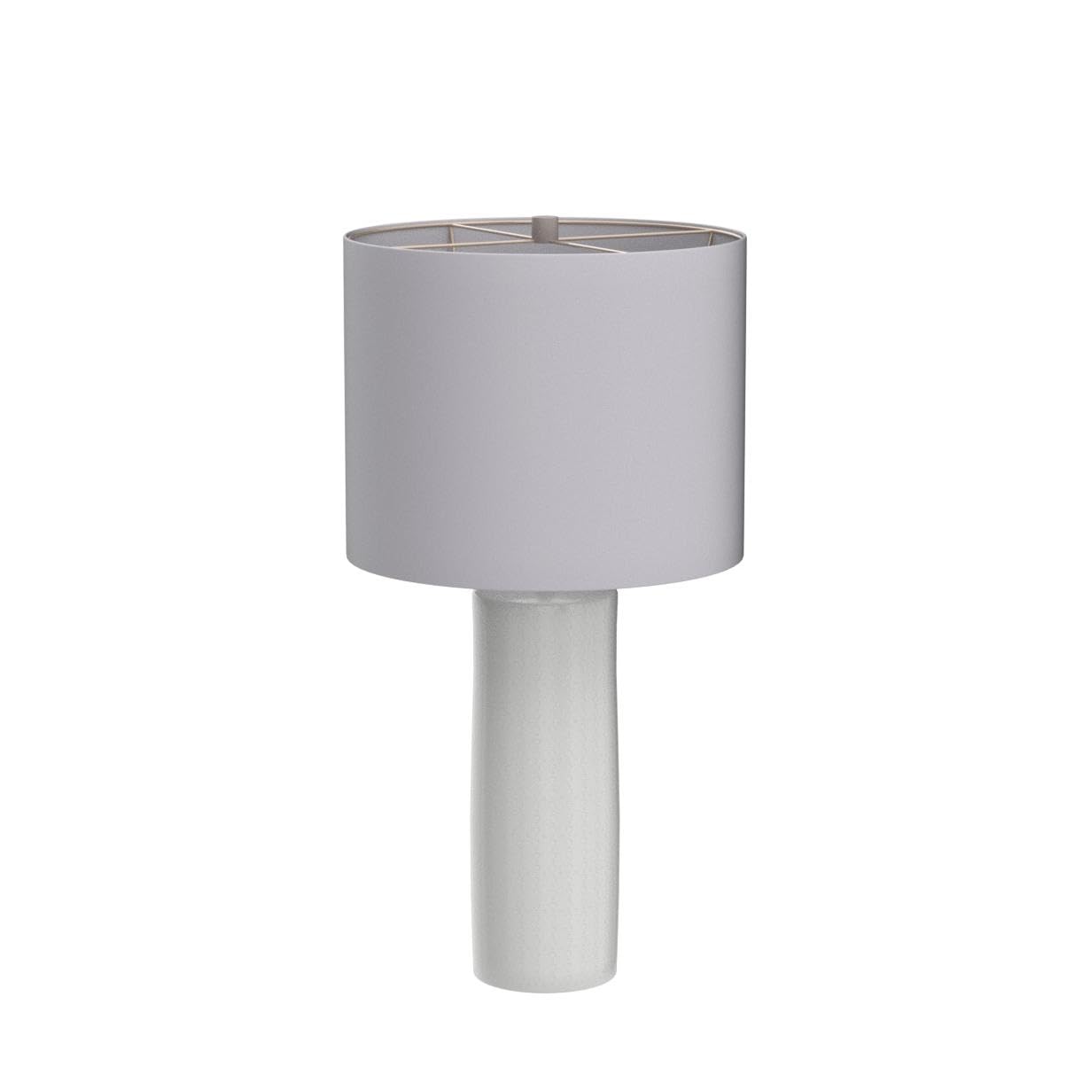 Signature Design by Ashley Steuben Textured Ceramic Table Lamp Set of 2 - 25 Inch White Modern Home Decor for Living Room, Bedroom & Office Lighting