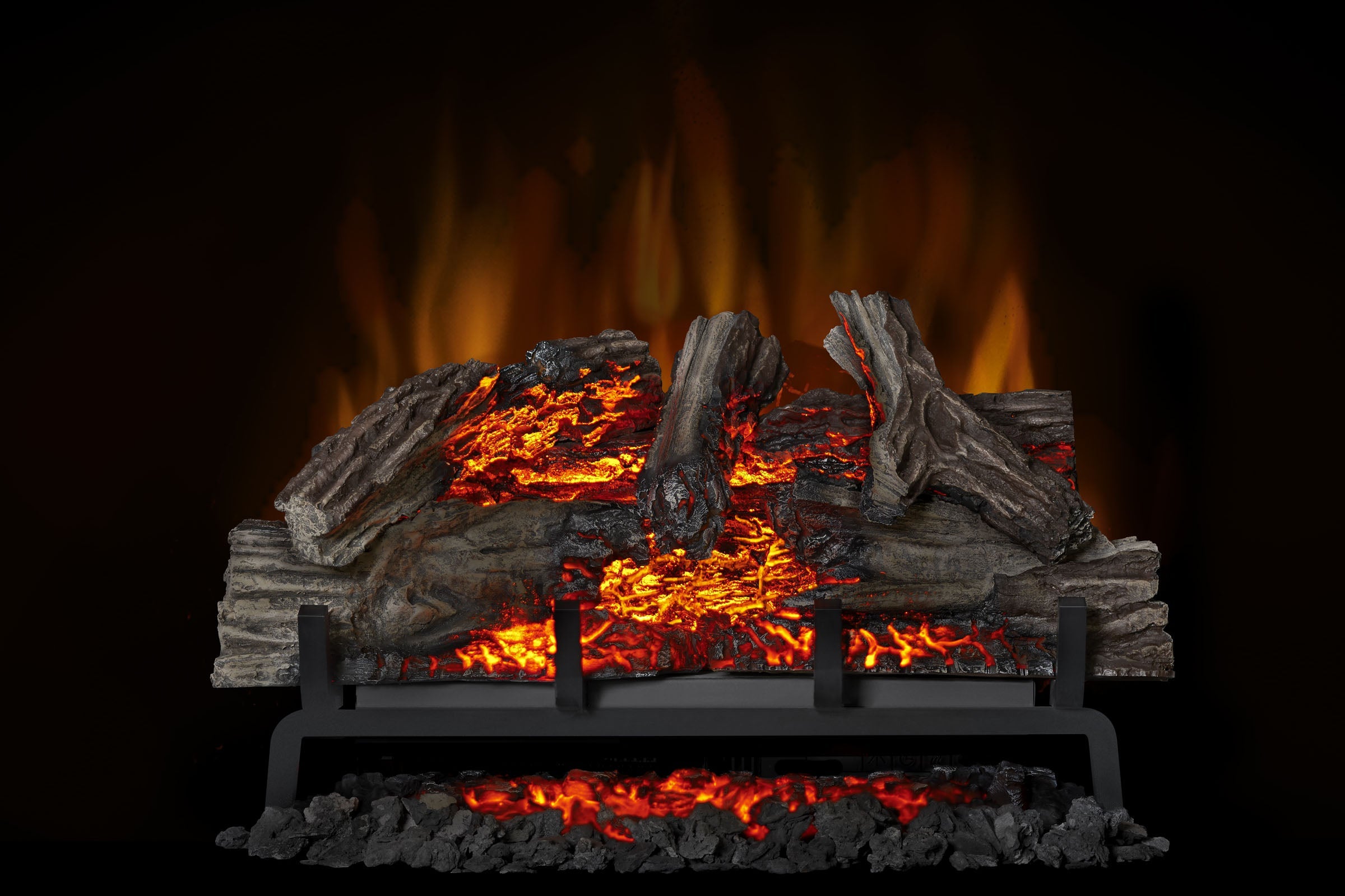 Napoleon Woodland 27-Inch Electric Fireplace Insert with Realistic Logs - Perfect for Living Room, Bedroom, and Office Heating