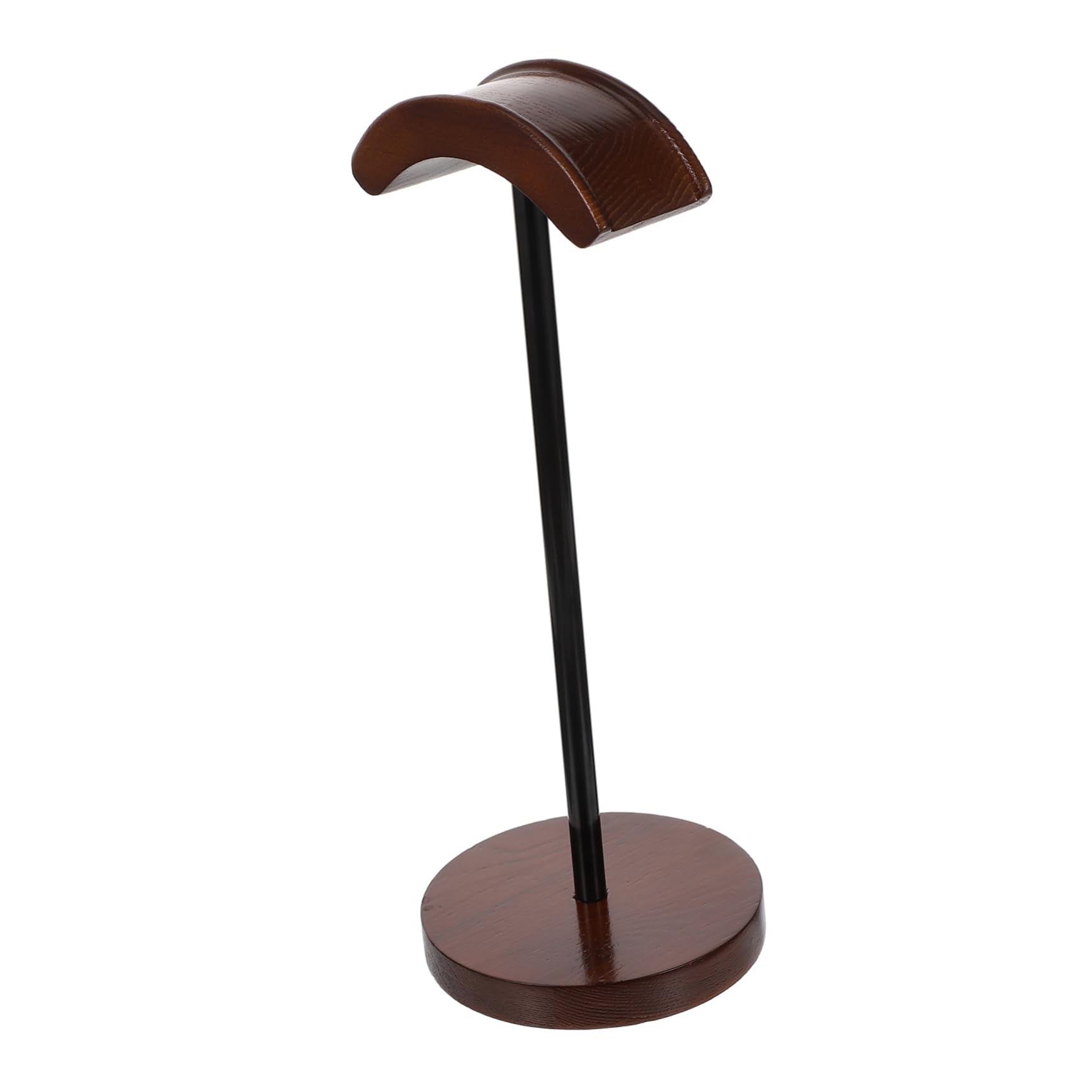 Premium Wooden Headset Stand - Mikikit Desktop Headphone Holder & Organizer for Computer, Gaming, and Office Use - Stylish Earphone Storage Rack for Home and Workspace