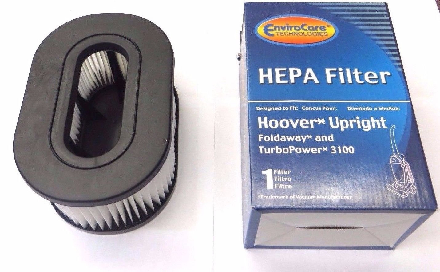 Hoover 3100 HEPA Vacuum Filter - Replacement for Fold Away Turbo Power | Widepath Upright Vacuums | Dust & Allergen Removal