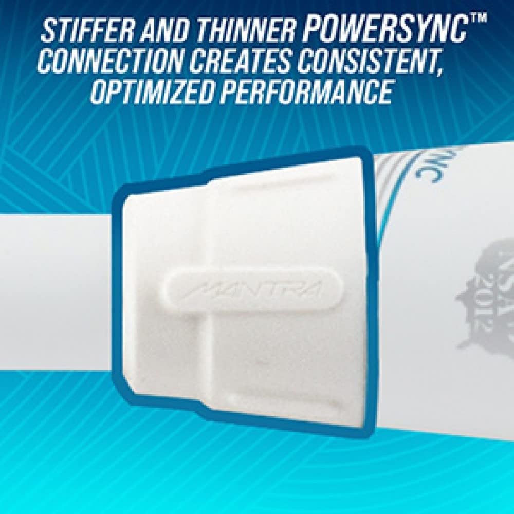 2023 Rawlings Mantra+ 10 Fastpitch Softball Bat - 31/21 White & Blue Composite | Youth & Adult Fastpitch Softball Bat for Games & Training