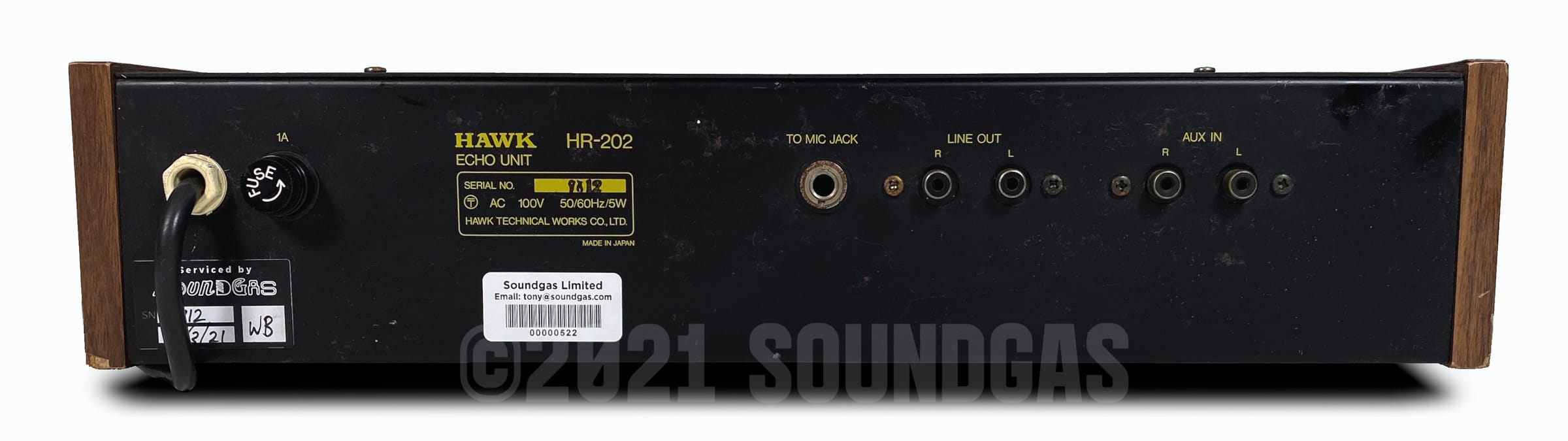 Hawk HR 202 Echo Unit Spring Reverb Guitar Effects Pedal - Vintage Analog Delay for Electric Guitar, Studio & Live Performance