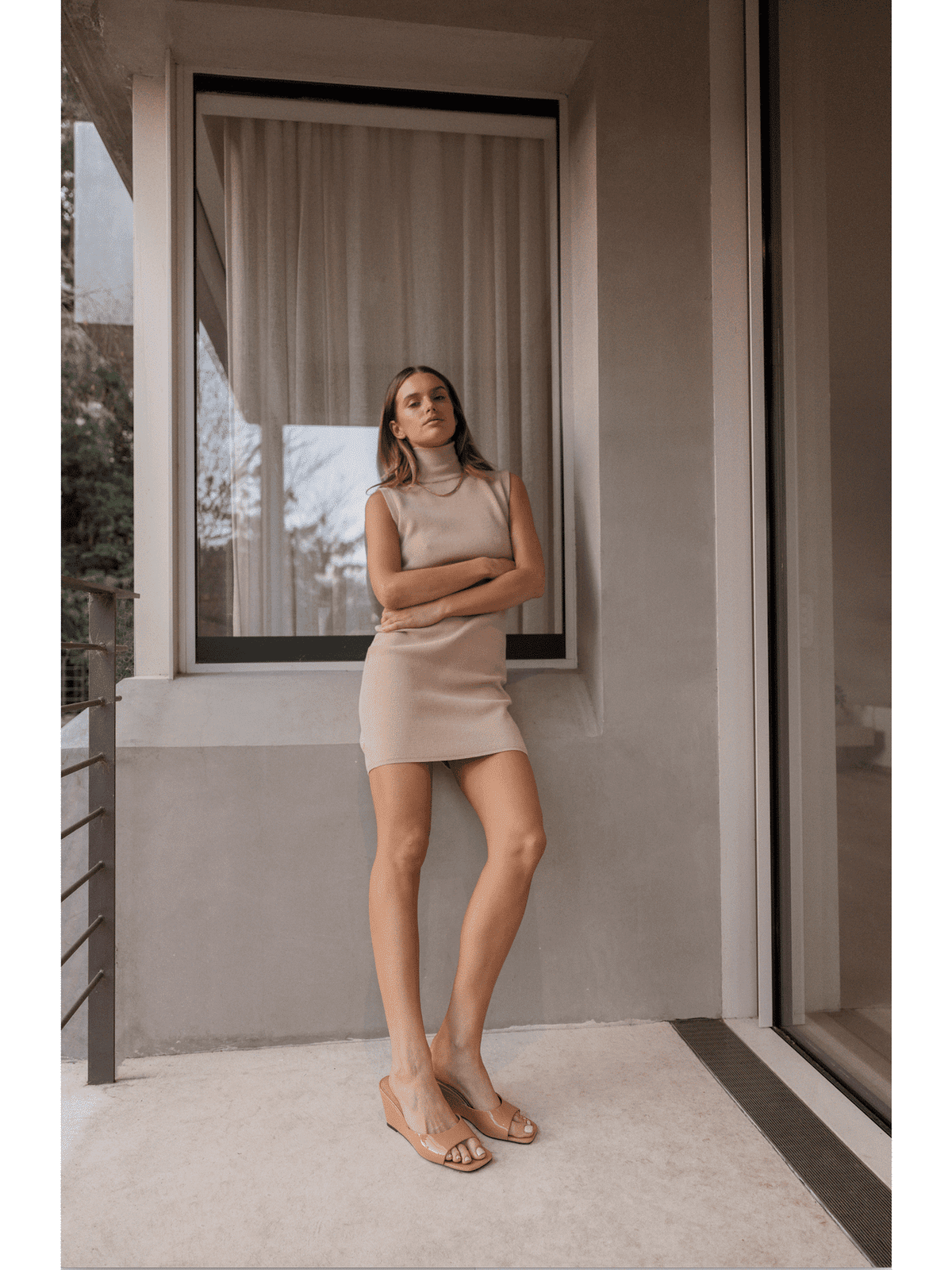 Darcy Mule Wedges - Women's Tan Patent Leather Slip-On Shoes for Casual & Office Wear | Comfortable Low Heel Sandals for Summer Outfits