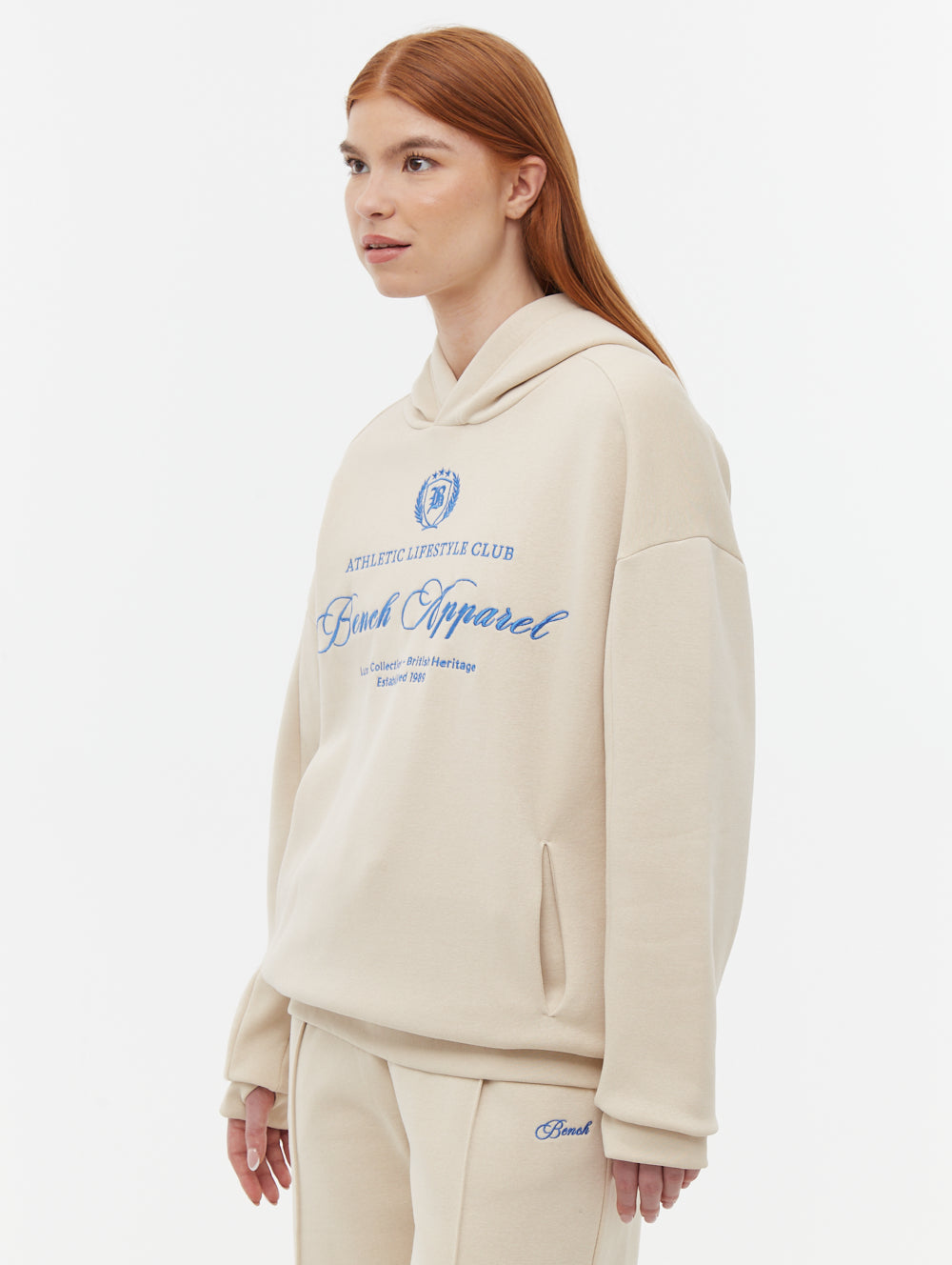 Contessa Script Graphic Oversize Hoodie - Women's Cozy Pullover Sweatshirt for Casual Wear, Street Style & Loungewear