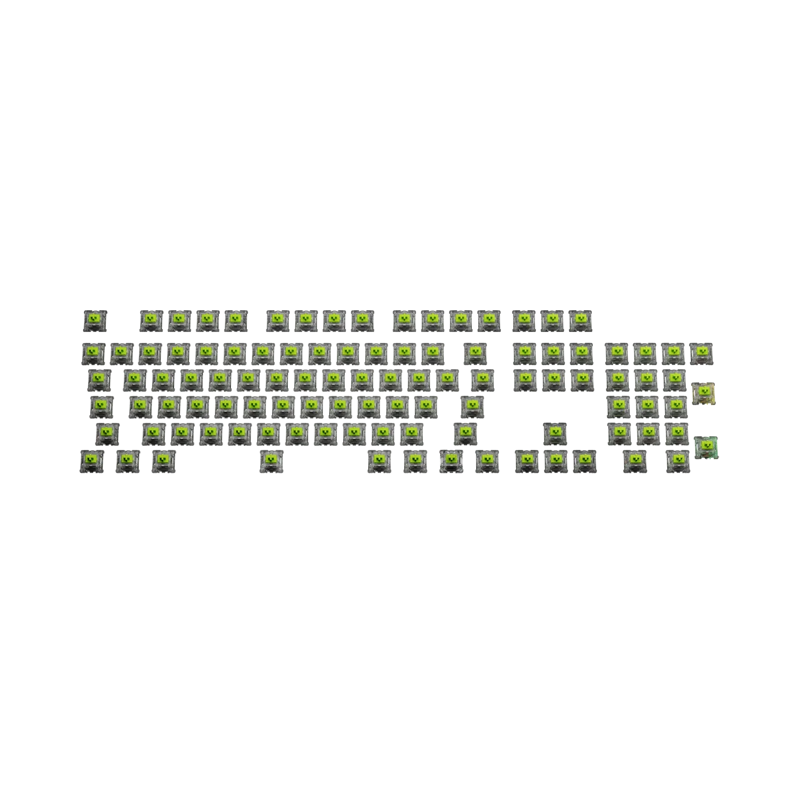 Glorious Raptor Mechanical Keyboard Switches - MX ANSI 100 (Linear, Smooth, Fast) for Gaming, Typing & Office Use