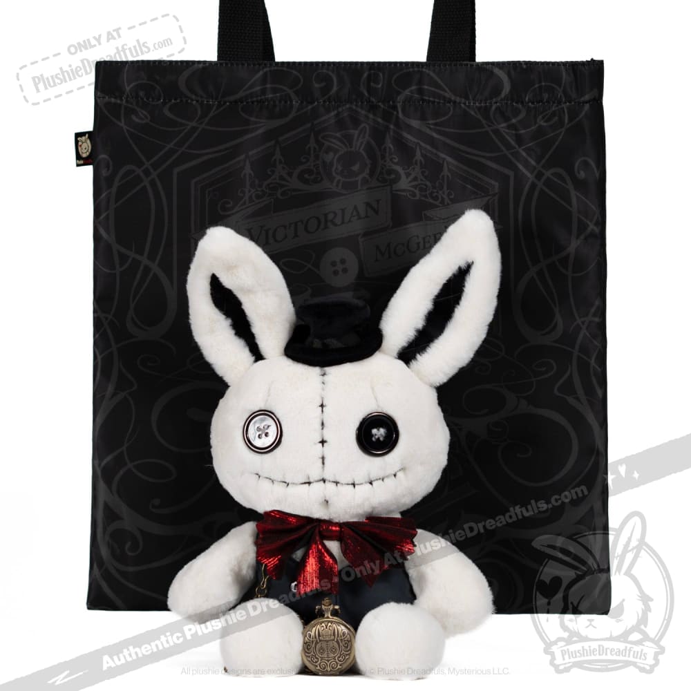 Victorian McGee's White Rabbit Plush Toy - Soft & Cuddly Stuffed Animal for Kids, Collectors & Home Decor | Perfect for Nursery, Gifts & Themed Parties