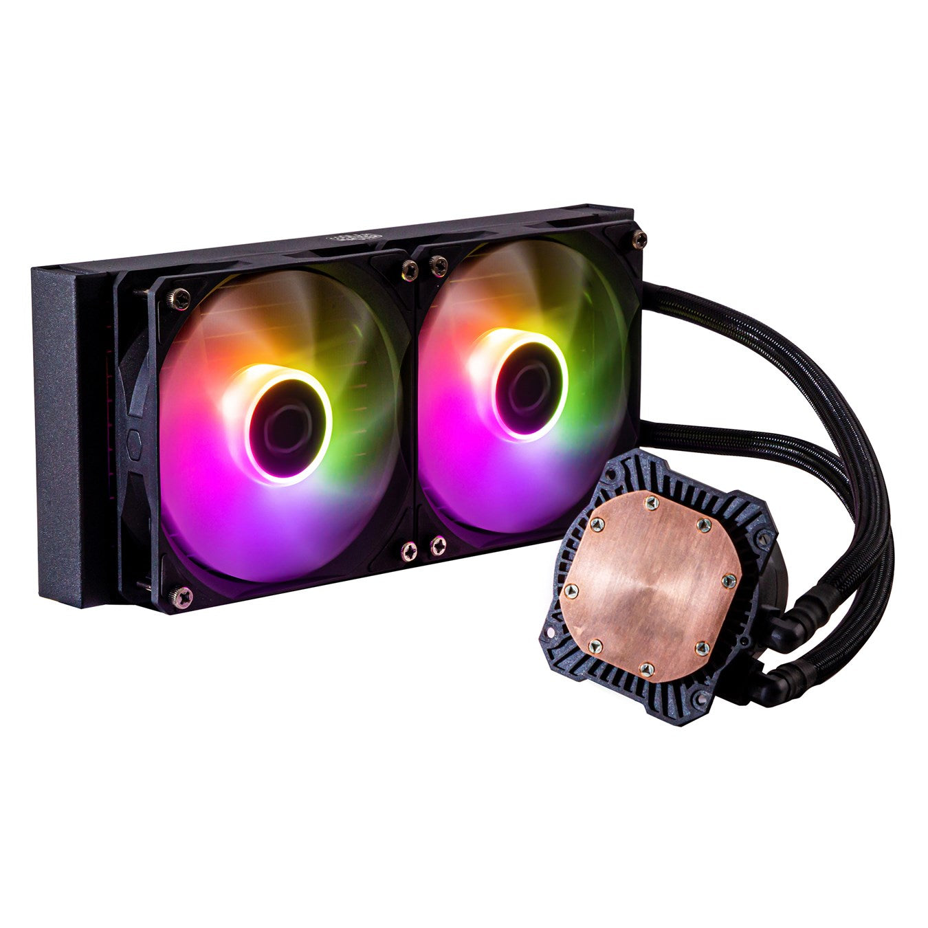 Cooler Master Liquid 240L Core ARGB - 240mm AIO Liquid CPU Cooler with RGB Lighting | High Performance Cooling for Gaming PC, Workstation & Overclocking