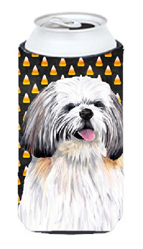 Shih Tzu Candy Corn Halloween Portrait Tall Boy Hugger - Adorable Pet Costume for Halloween Parties & Photo Props