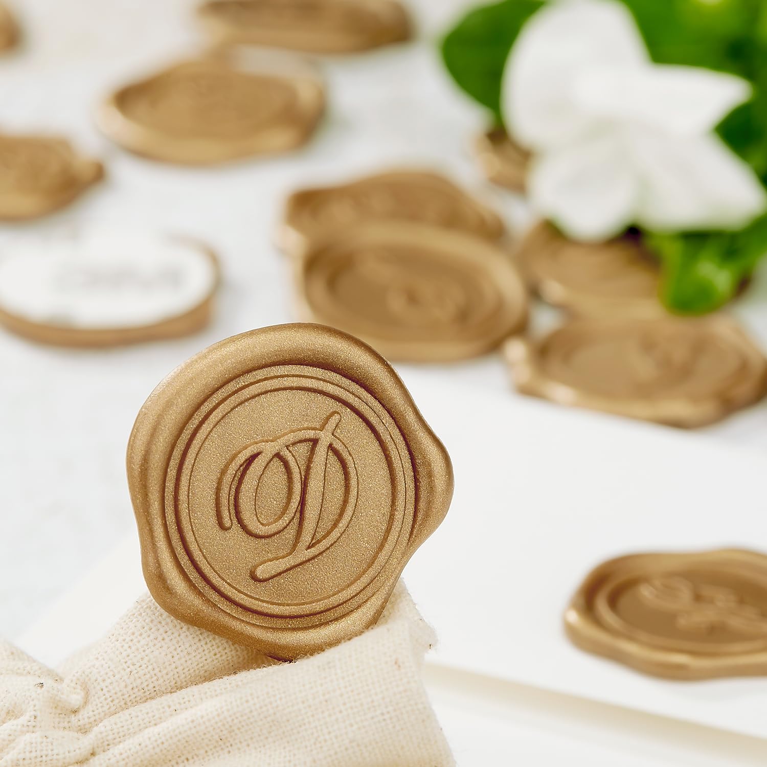 Gold Alphabet Wax Seal Stickers - 25 Pack Self-Adhesive Initial Letter Seals for Envelopes, Wedding Invitations, Stationery & DIY Scrapbooking - Elegant Decorative Seals for Letters, Cards and Gift Wrapping