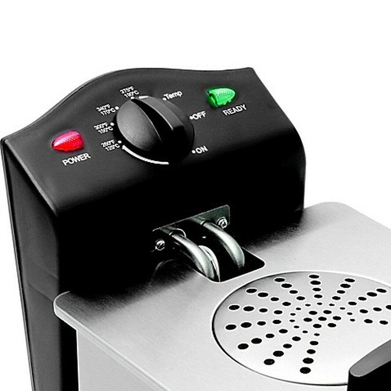 SALTON DF1233 3L Stainless Steel Deep Fryer for Home Kitchen - Perfect for Frying Chicken, Fish, French Fries & More