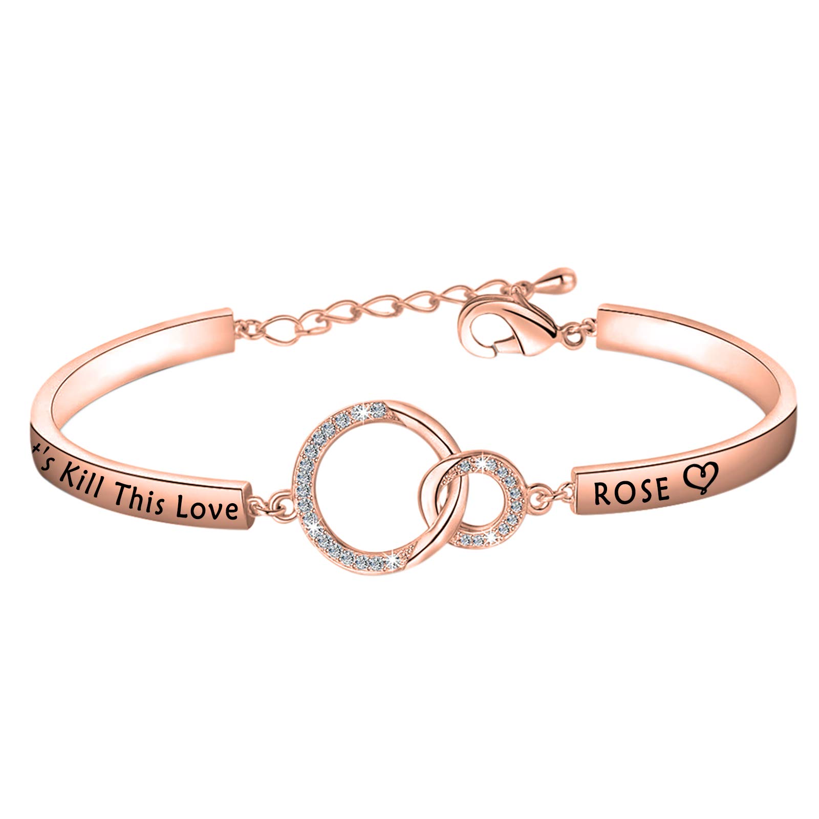 WSNANG Kpop Bracelet - BLACKPINK Let's Kill This Love Album Inspired Jewelry for Blinks (Jennie, Lisa, Jisoo, Rose) | Perfect Gift for Kpop Fans & Concert Accessories
