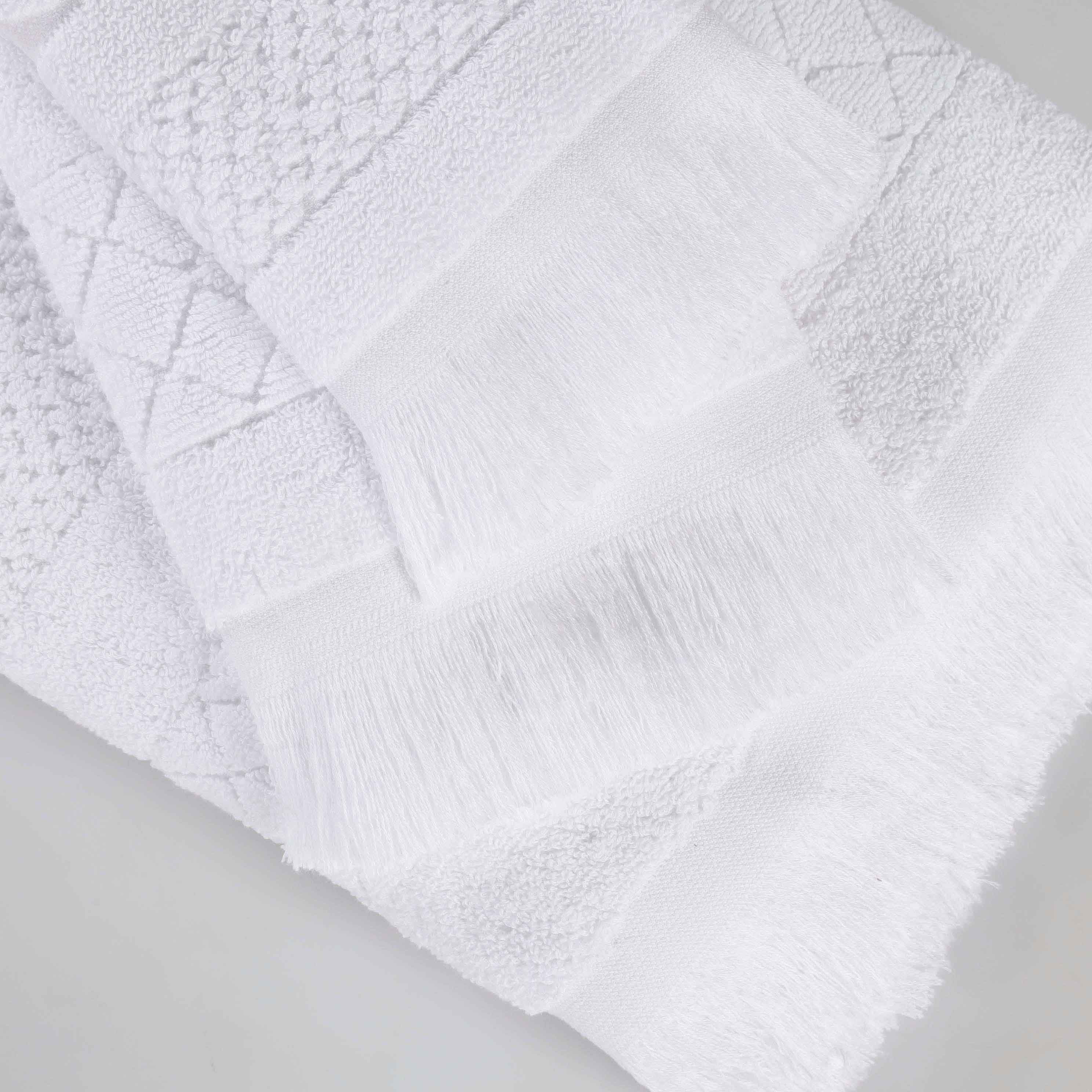 Premium 9-Piece Cotton Geometric Jacquard Towel Set - Ultra Soft, Absorbent & Plush - Perfect for Bathroom, Spa & Luxury Home Decor