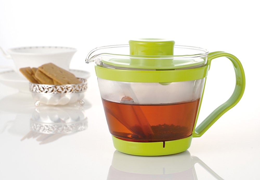 **Iwaki K863-G Heat-Resistant Glass Teapot - 13.5 fl oz (400ml) Microwave Safe Teaware for Green Tea, Herbal Tea & Hot Beverages - Perfect for Home, Office & Tea Ceremonies**