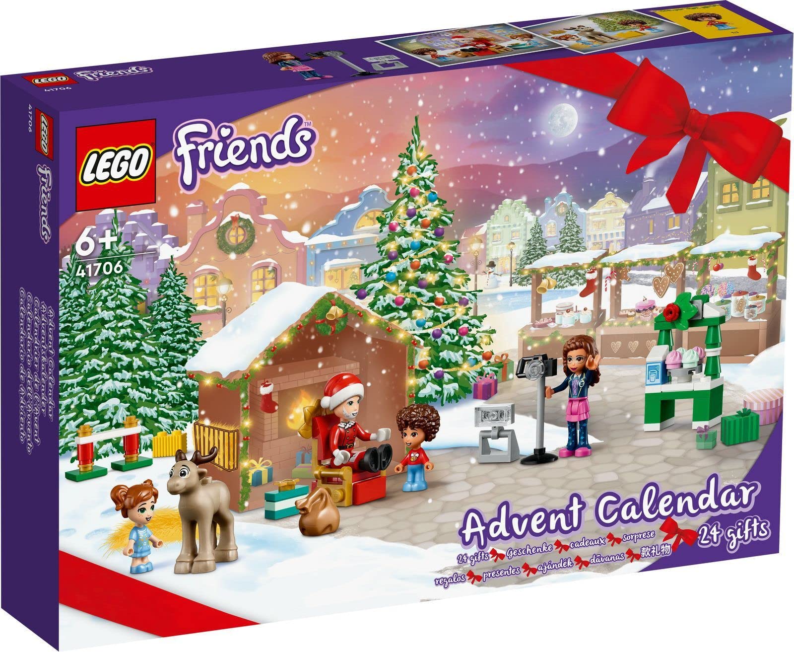 LEGO City Advent Calendar 60352 & Friends Advent Calendar 41706 - Holiday Countdown Building Sets for Kids, Christmas Gift Idea & Festive Decor