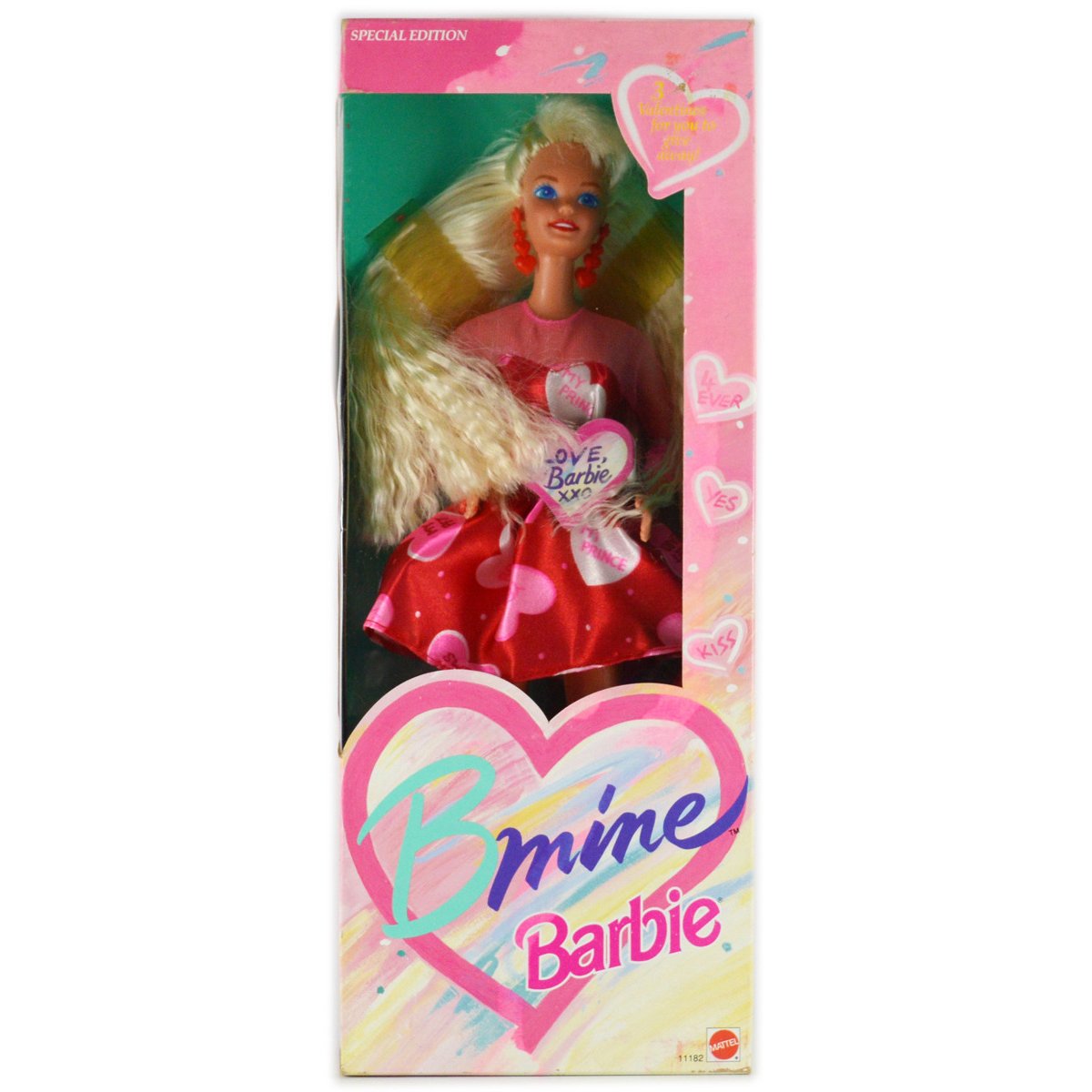 BMINE 1993 Valentine Barbie Doll 11182 - Perfect Gift for Collectors