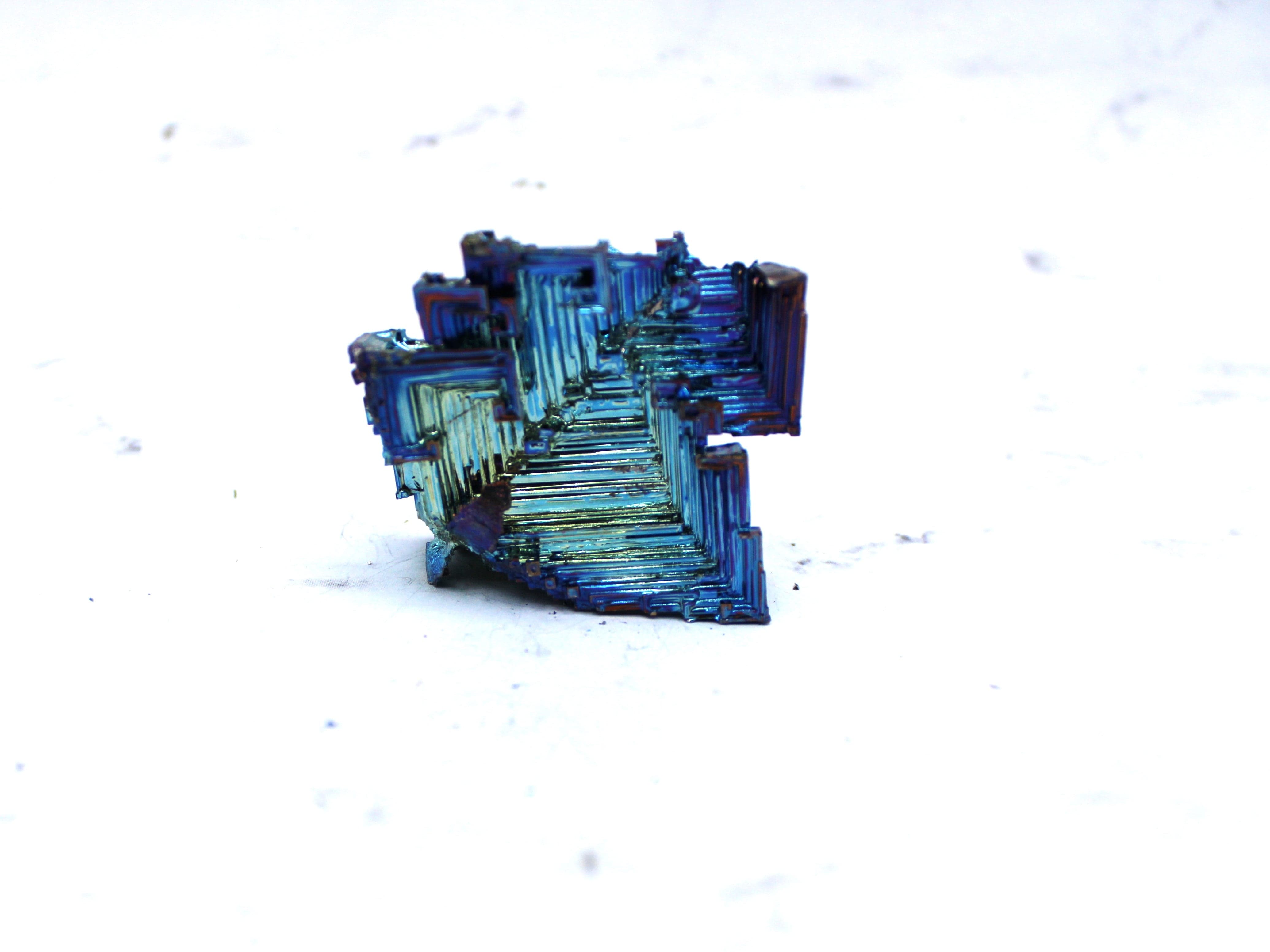 Bismuth Specimen - Natural Rainbow Crystal Mineral for Collectors & Decor | Perfect for Science Display, Home Decor & Gift Giving