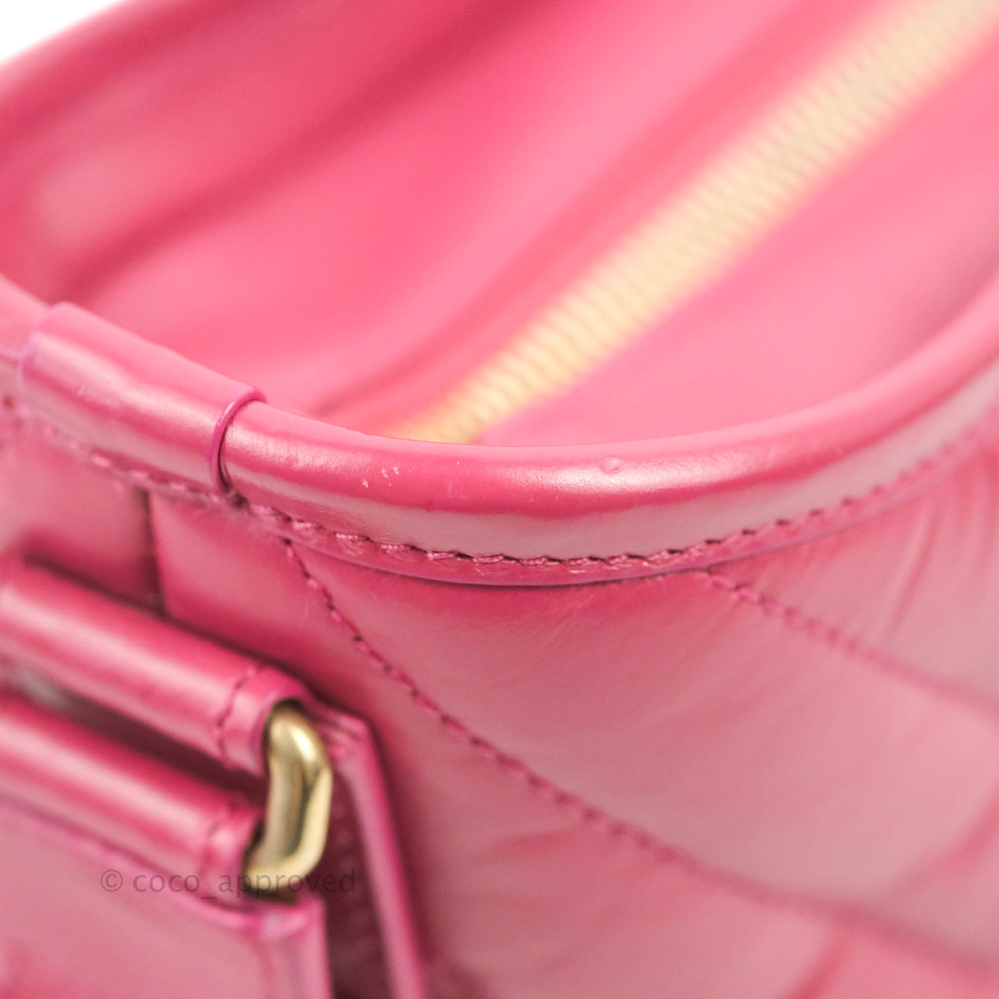 Chanel Chevron Small Gabrielle Hobo Bag in Dark Pink Calfskin with Mixed Hardware - Luxury Crossbody Purse for Women, Perfect for Date Night & Evening Events