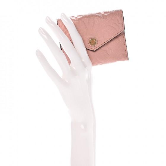 LV Zoe Wallet Monogram Empreinte Leather in Rose Poudre - Stylish Compact Card Holder for Women, Perfect for Everyday Use & Travel Essentials