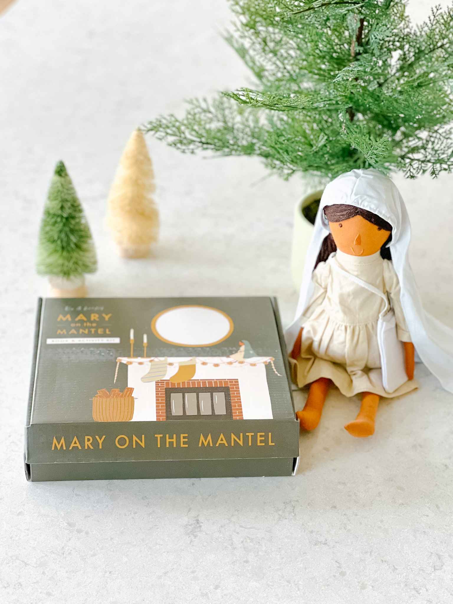 Mary on the Mantel Full Christmas Nativity Set - Perfect for Holiday Home Decor, Mantel Display & Gift Giving