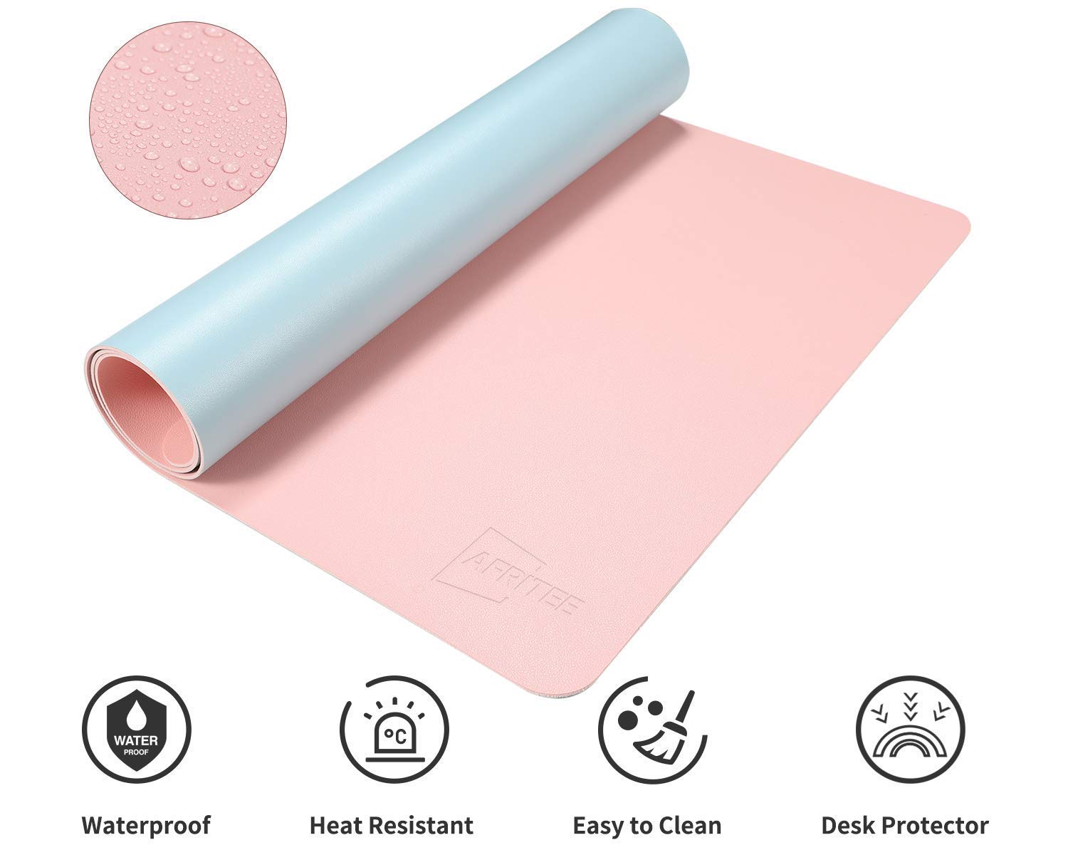 AFRITEE Large Desk Pad Protector Mat - 31.5