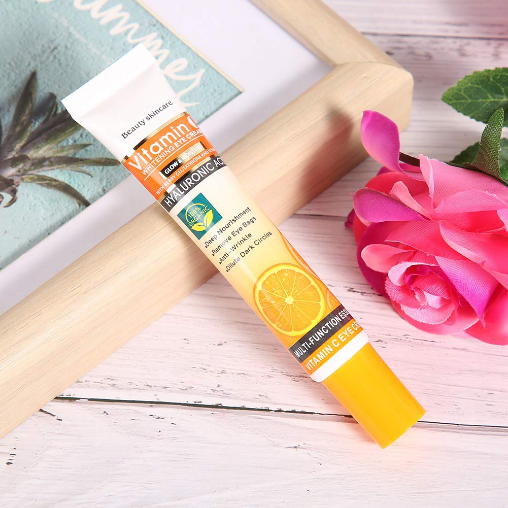 Sonew Vitamin C Eye Cream for Dark Circles & Wrinkles - 2 Pack Anti-Aging Eye Treatment (25ml) - Hydrating Under Eye Cream for Day & Night Use - Perfect for Dark Circle Removal & Fine Line Reduction