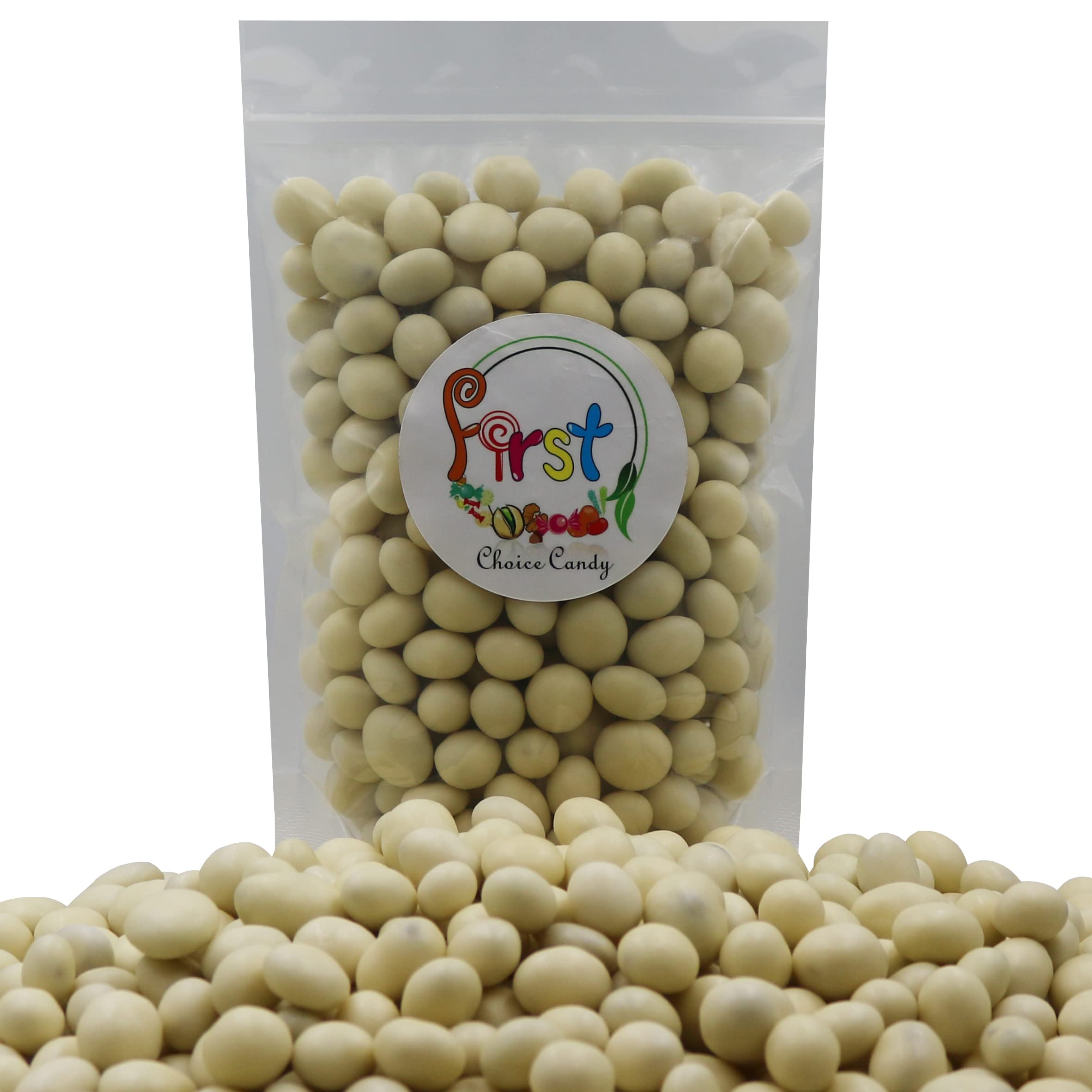 FirstChoiceCandy White Yogurt Chocolate Covered Raisins - 2 Pound Bag (Pack of 1) | Bulk Snacks for Parties, Office Treats & Healthy Dessert Options