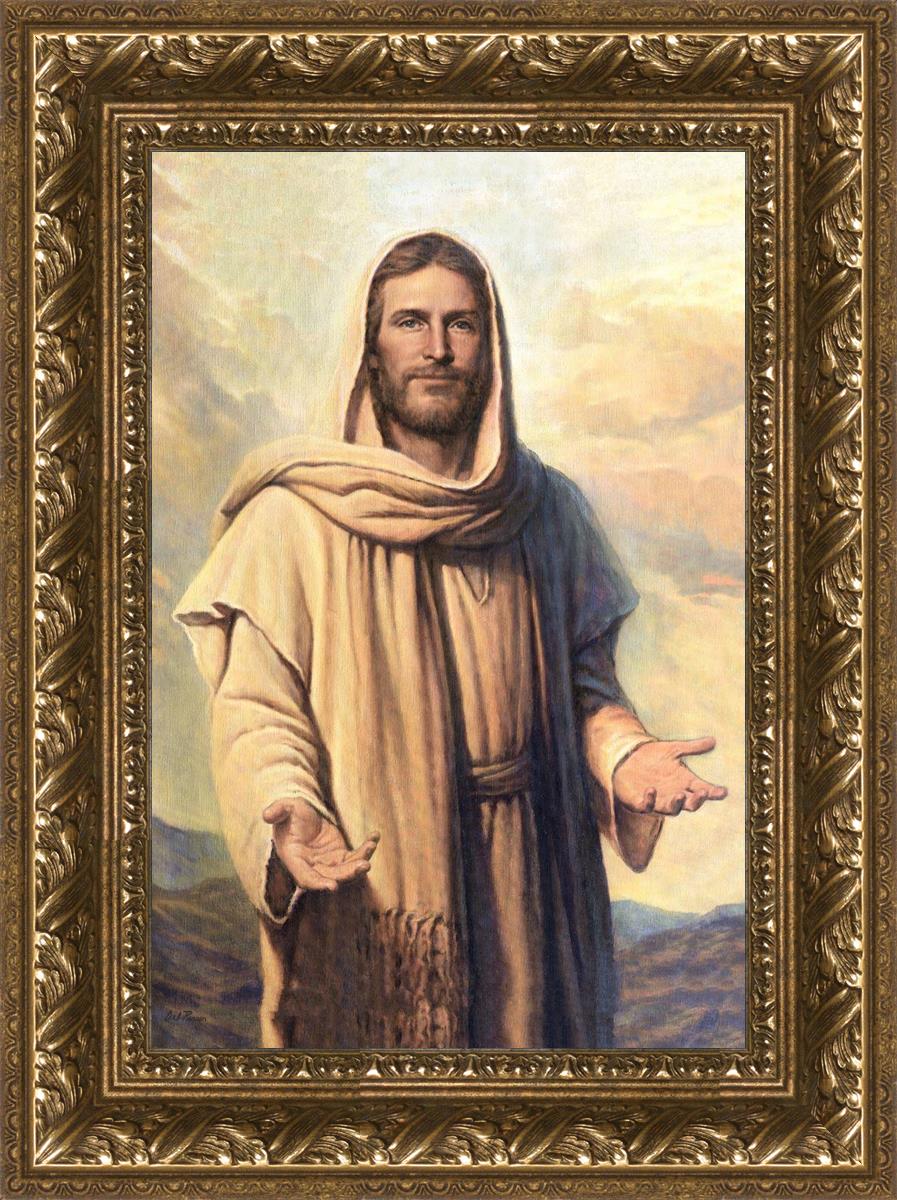 Abide With Me by Del Parson - Inspirational Christian Wall Art for Home & Church Decor - Perfect for Living Rooms, Bedrooms & Worship Spaces
