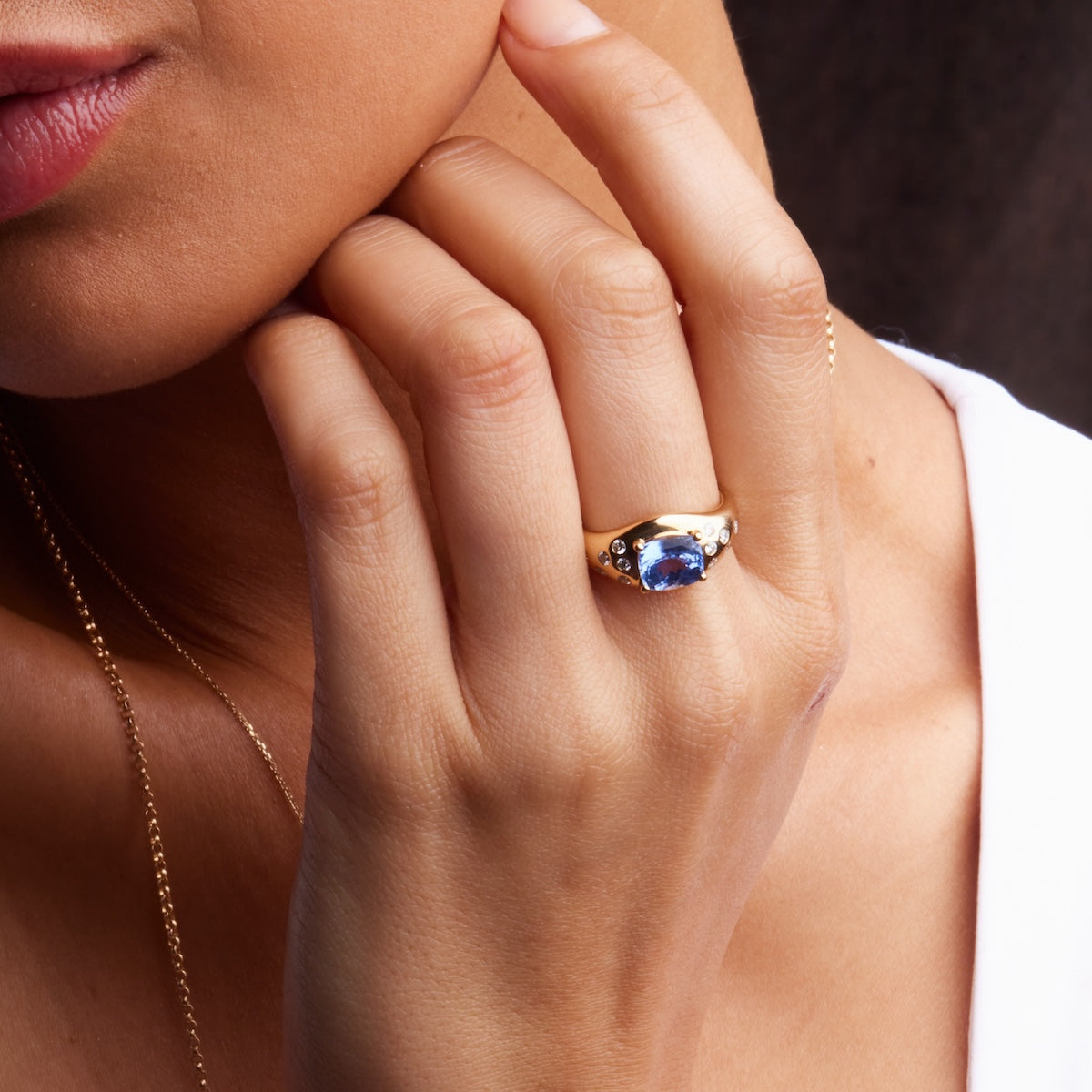 Unique Handcrafted Sapphire in the Rough Ring - One of a Kind Jewelry for Women | Perfect for Weddings, Anniversaries & Special Occasions