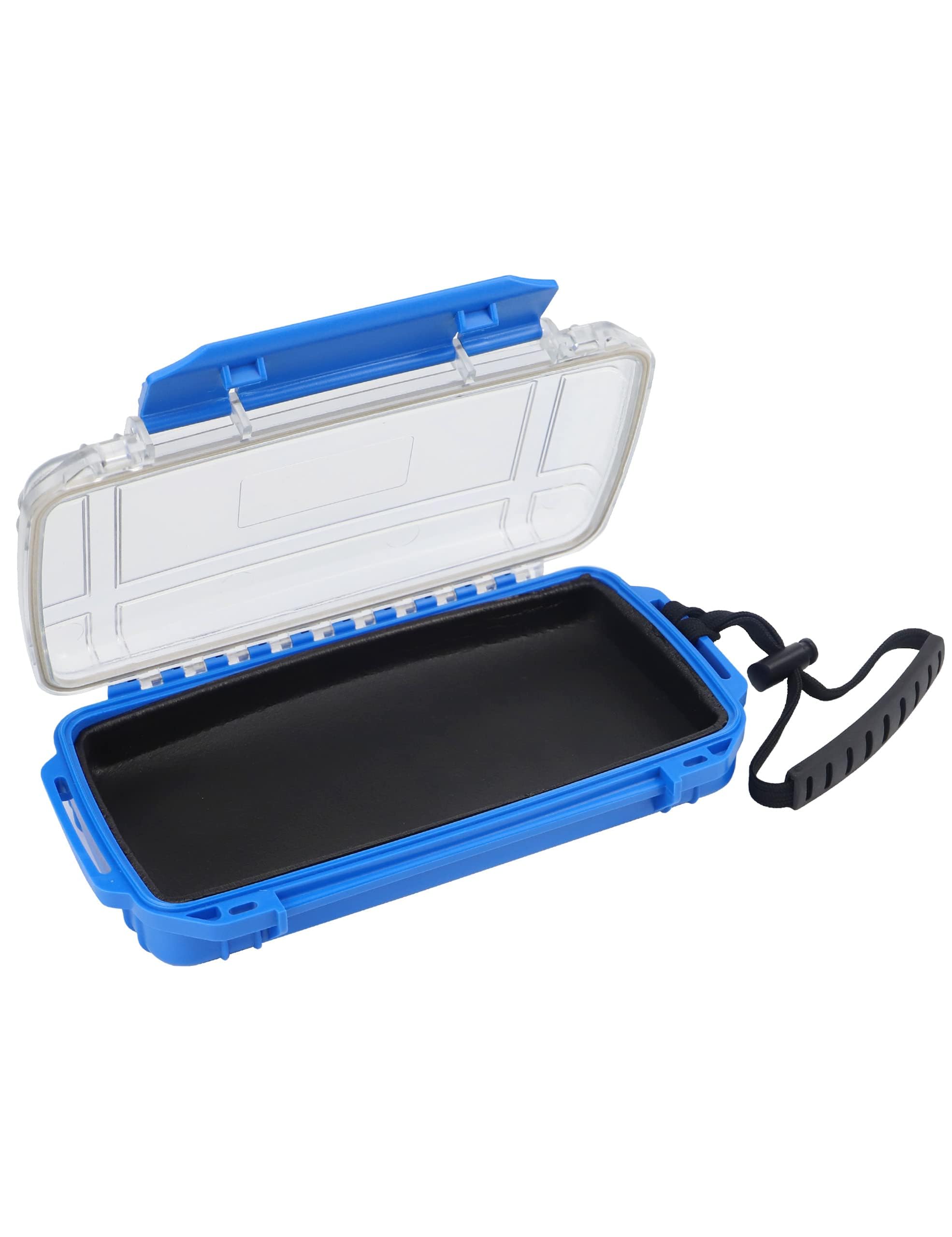 **Hlotmeky Waterproof Dry Box - IPX8 Waterproof Phone Case for Kayaking, Boating, Diving & Outdoor Activities - Compact Watertight Storage Container for Phones, Keys & Essentials (Blue)**
