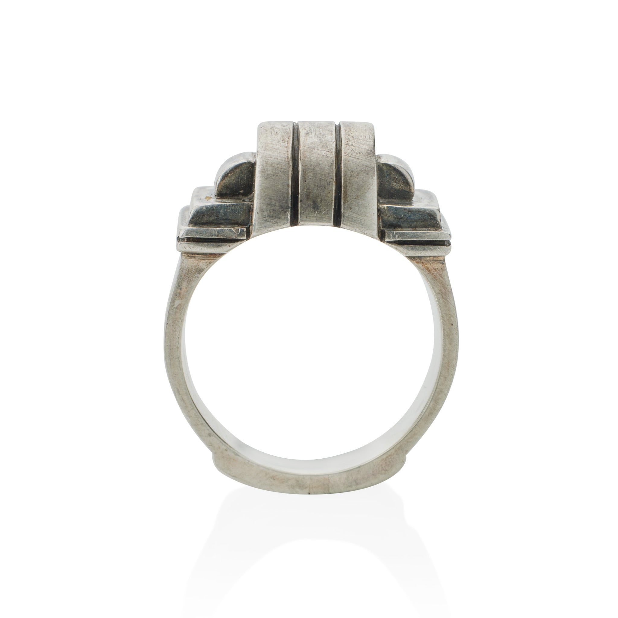 Modernist Silver Ring by Jean Després - Vintage Jewelry for Women & Men - Perfect for Weddings, Parties & Everyday Elegance