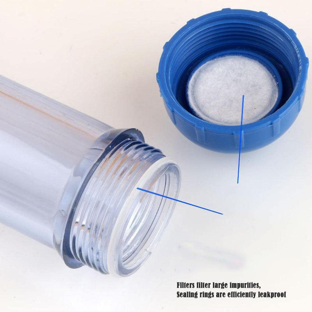 Homozy T33 Water Filter Housing - Empty Refillable Bottle for DIY Reverse Osmosis System | Inline Water Filtration Shell with Tube | Perfect for Home, RV & Under Sink Water Purification