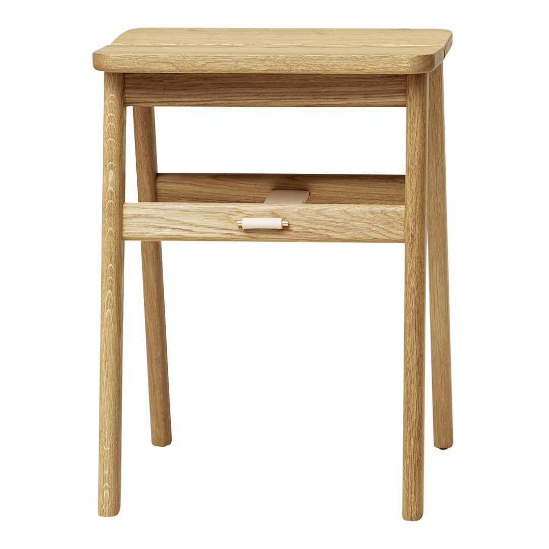 Herman Studio Angle Stool - Modern Refined Design for Home, Office & Cafe Decor - Stylish Accent Chair for Living Room, Bedroom or Workspace