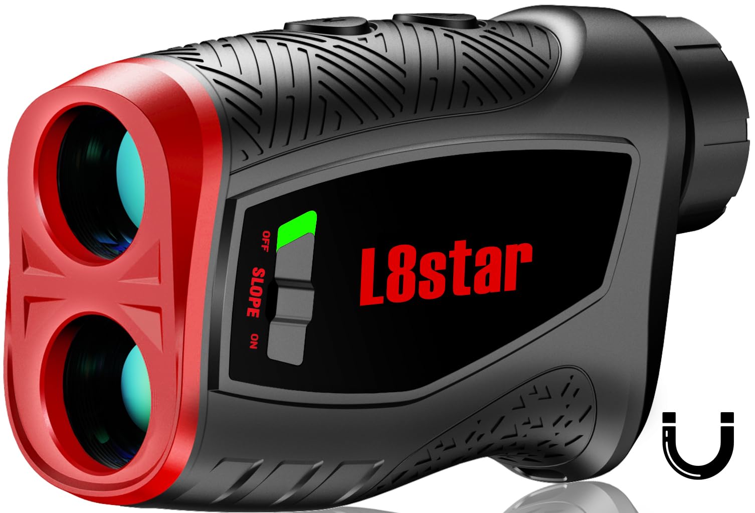 800 Yards Golf Rangefinder with Slope & Magnetic Strip | High-Precision Laser Distance Measurer with Pulse Vibration & Fast Flagpole Lock | Perfect for Golfing, Hunting & Outdoor Sports (Black)