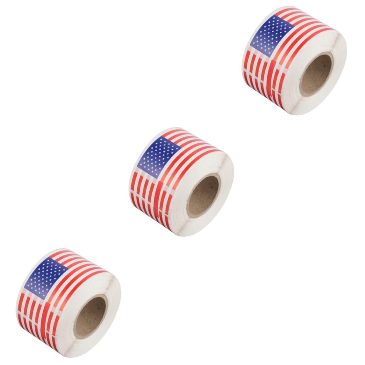 NUOBESTY 3 Sets Patriotic American Flag Scrapbook Stickers - 750pcs USA National Day Decals for DIY Crafts, Laptop, Luggage, Party Favors - Perfect for 4th of July, Memorial Day & Independence Day Celebrations