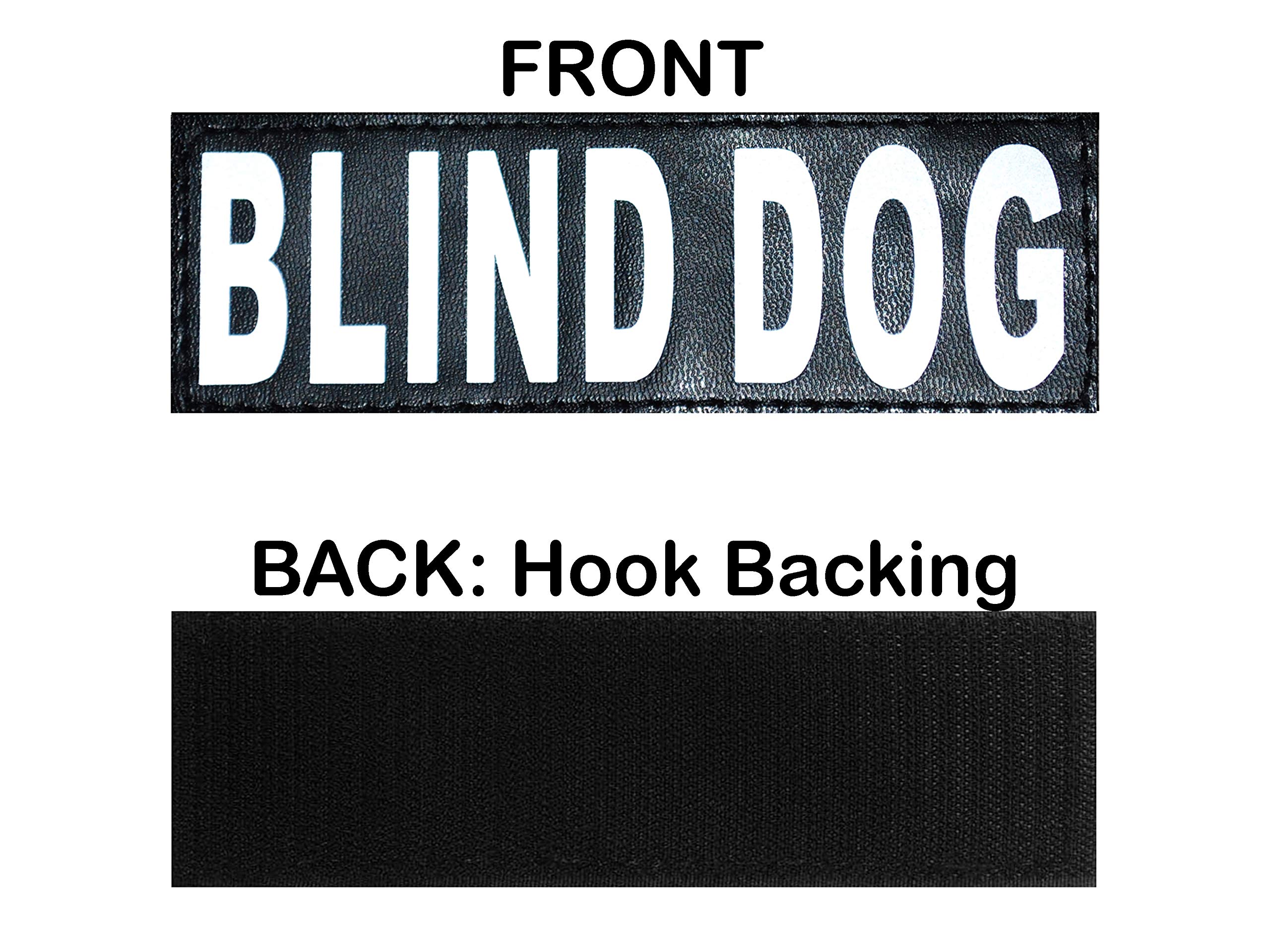 Blind Dog Vest Harness with Removable Reflective Patches - Adjustable 30