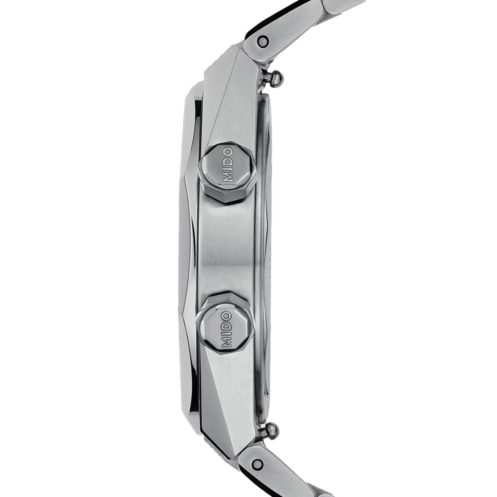 Multifort 8 Two Crowns Automatic 40mm Grey Dial Men's Watch with Stainless Steel Bracelet - Perfect for Business, Casual & Formal Occasions
