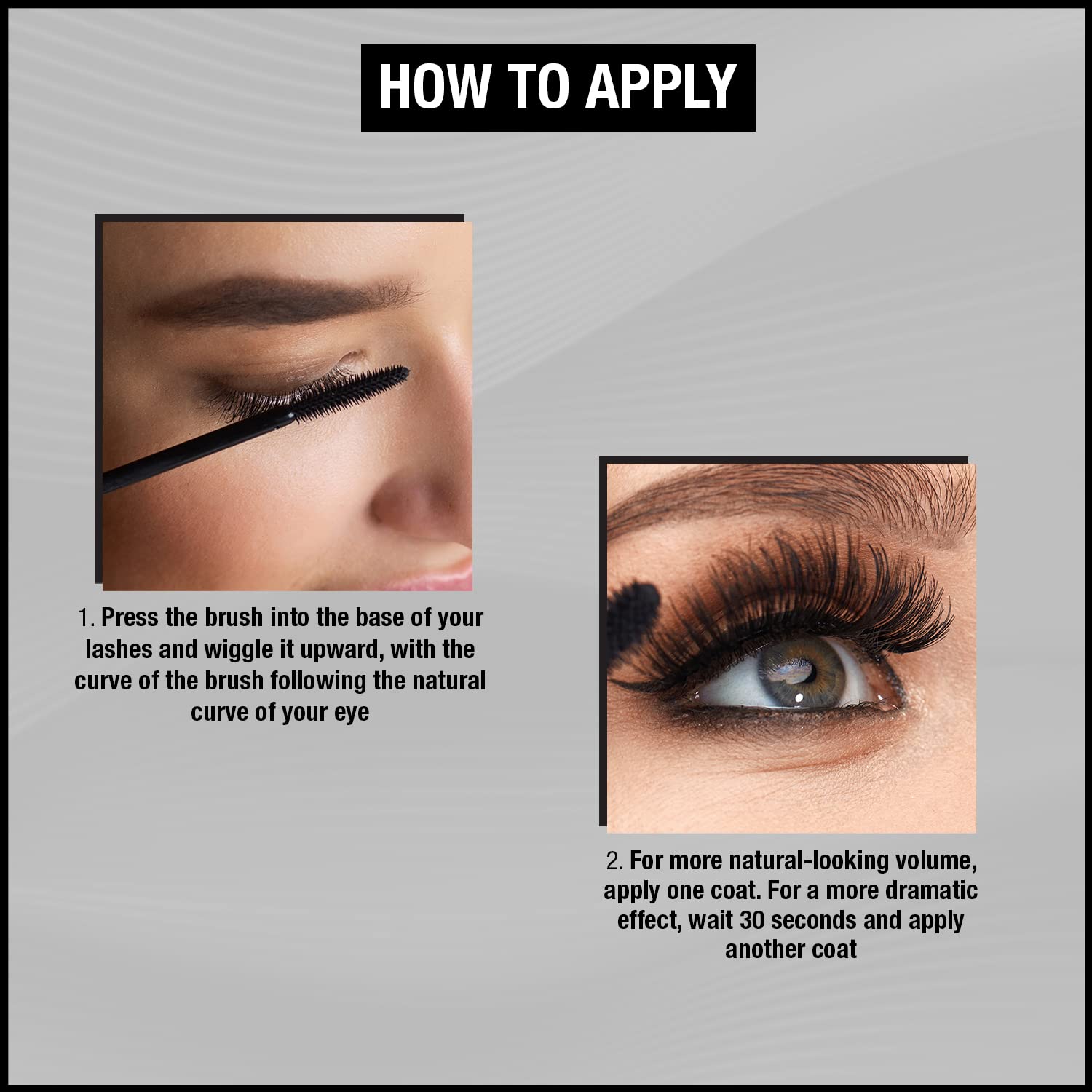 STREET WEAR Voluminous Lash Lift Mascara - KNIGHT BLACK | Non-Clumping, Flake-Free, Smudge-Proof & 100% Waterproof | Infused with Aloe Vera, Vitamin E & Panthenol | Perfect for Night Out, Date Night & Special Occasions