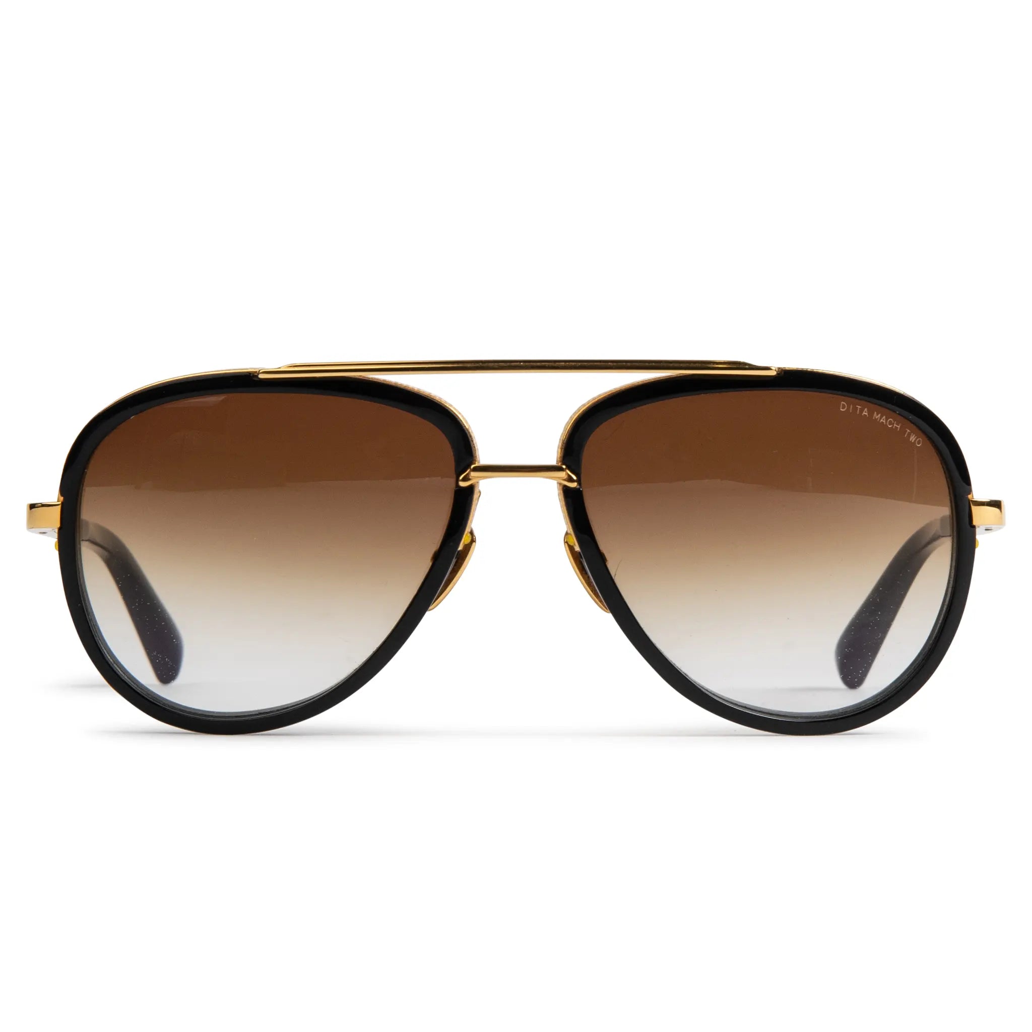 Dita Eyewear Mach Two Black Gold Sunglasses - Premium Vintage Designer Shades for Men & Women - Perfect for Outdoor Activities, Driving, and Fashion Statements