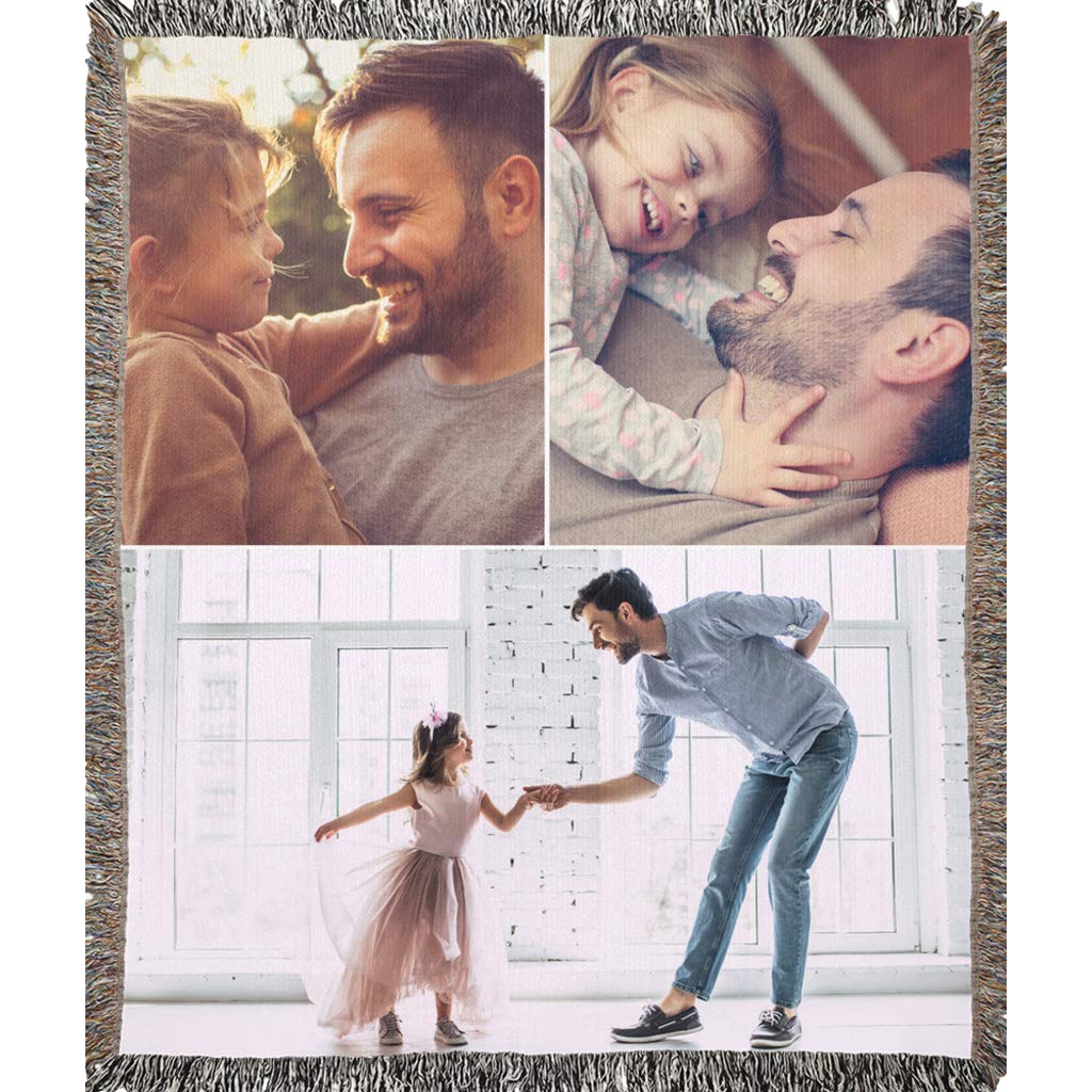 Personalized Photo Woven Blanket - Custom 50