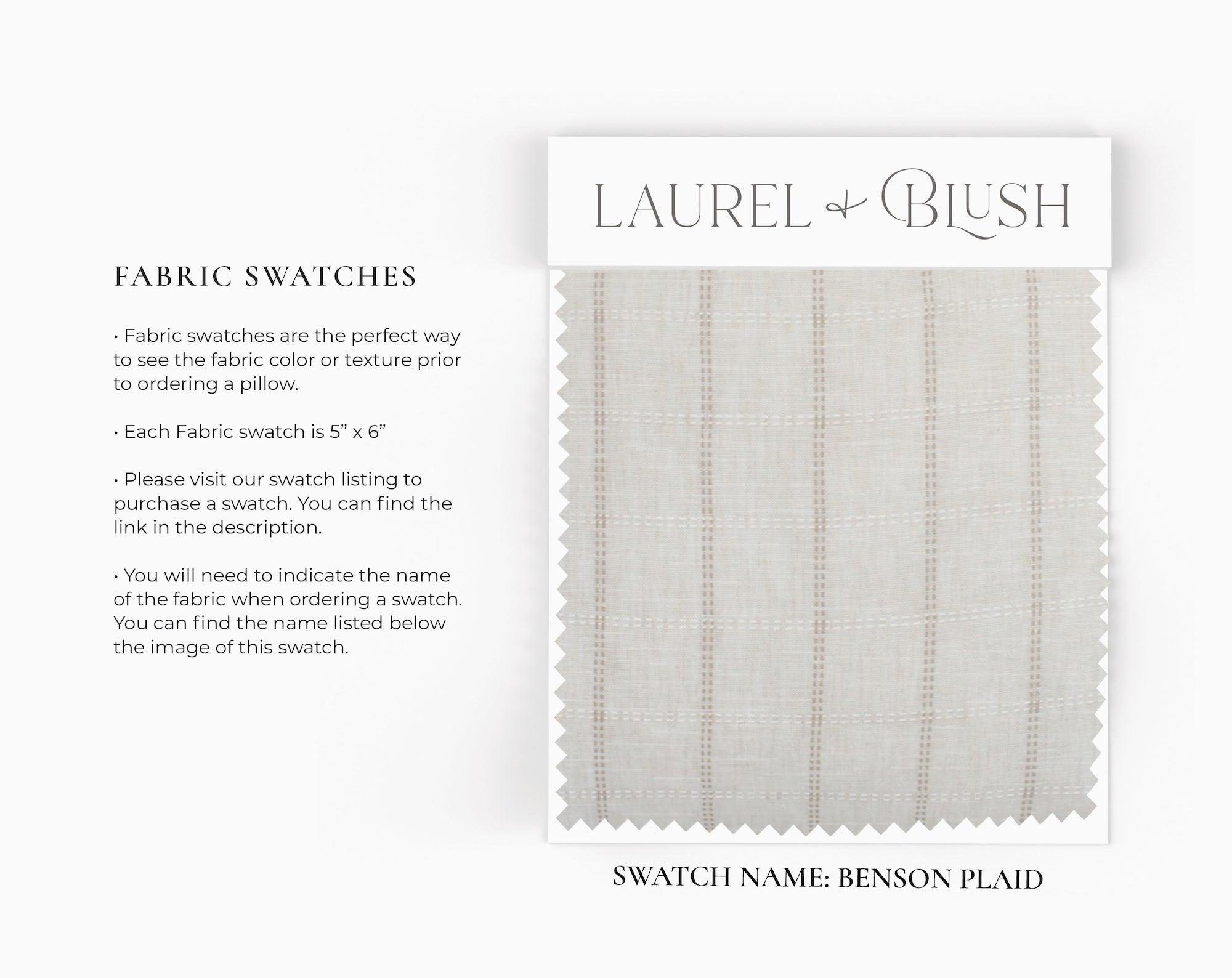 Premium Benson Pillow Cover - Soft & Breathable Cotton Linen Blend - Standard & Queen Sizes - Perfect for Living Room, Bedroom, or Outdoor Decor