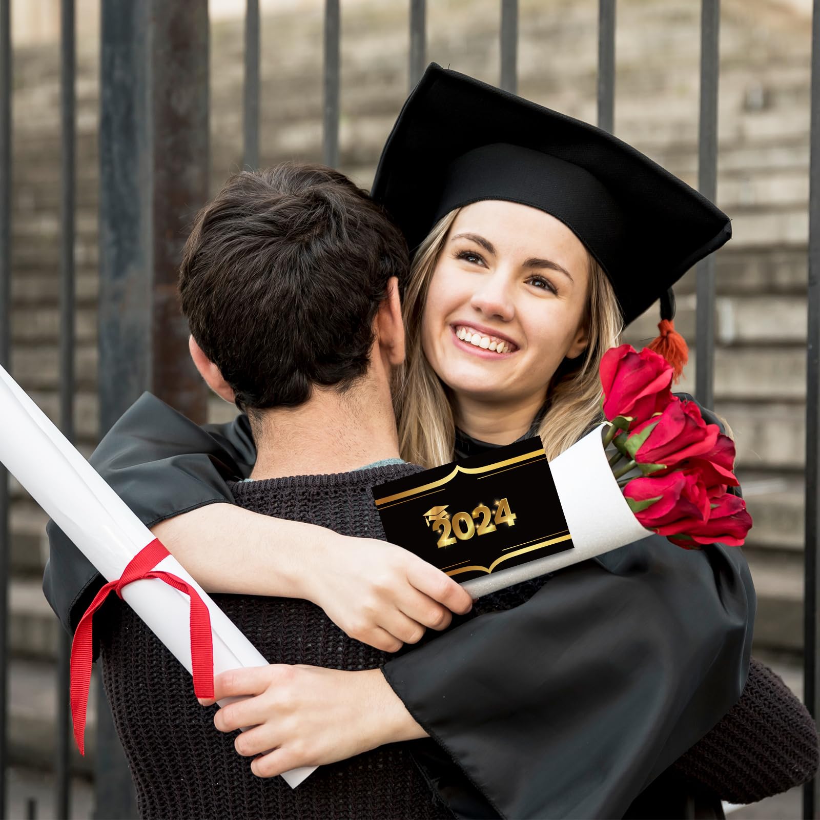 P1nkpopp 32PCS Graduation Thank You Cards Set 2023 - Congratulations Grad Greeting Cards with Well Wishes for Graduation Party, Game Activities & School Events - Perfect for High School, College Graduates & Commencement Celebrations